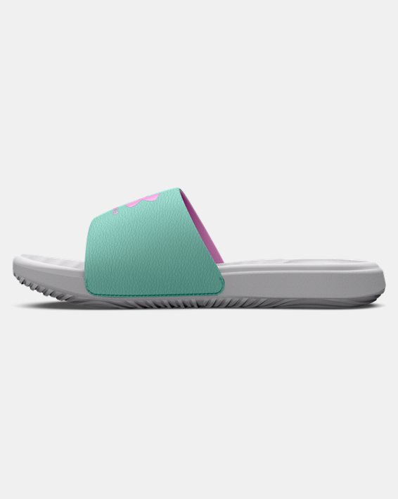 Girls' UA Ansa Fixed Slides in Gray image number 1